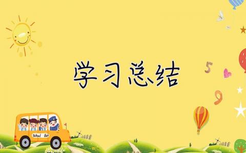学习总结 学习总结范文
