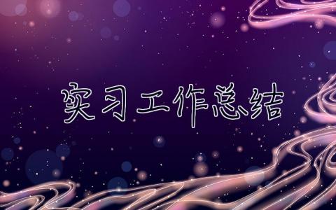 实习工作总结 新员工试用期工作总结怎么写