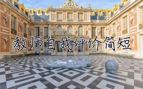 教师自我评价简短 教师自我评价