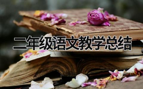 二年级语文教学总结 二年级语文教学总结上册 (16篇）