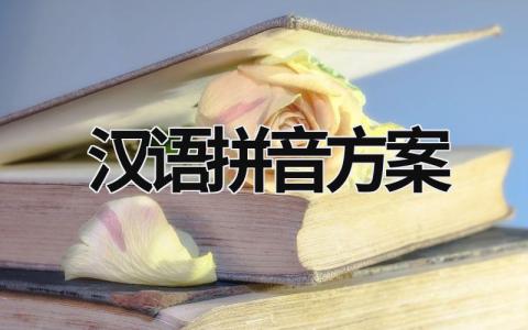 汉语拼音方案 汉语拼音方案名词解释 (18篇）