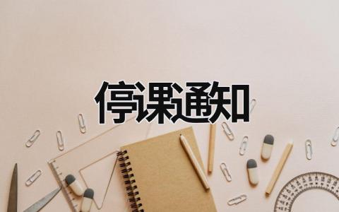 停课通知 停课通知 (17篇）