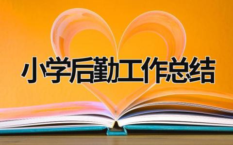 小学后勤工作总结 小学后勤工作总结范文 (16篇）