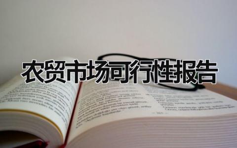 农贸市场可行性报告  (17篇）
