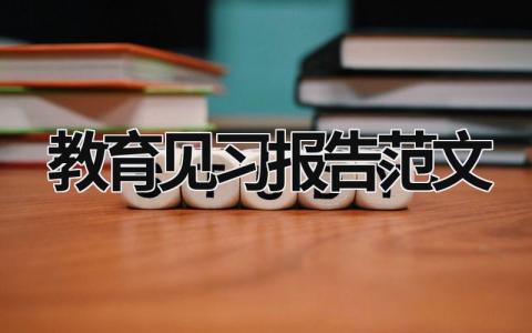 教育见习报告范文 教育见习报告范文 (19篇）