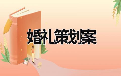 婚礼策划案 婚礼策划案流程 (21篇）