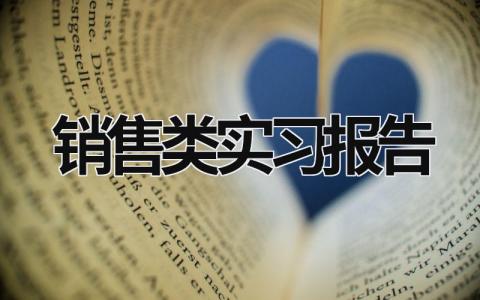 销售类实习报告 销售类实习报告 (17篇）