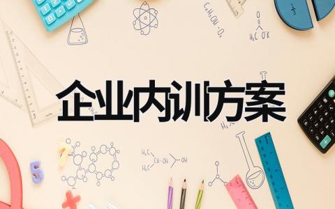 企业内训方案 企业内训方案怎么写 (16篇）