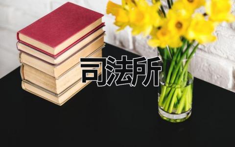 司法所 司法所是做什么的 (17篇）