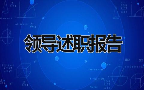 领导述职报告 政工领导述职报告 (19篇）