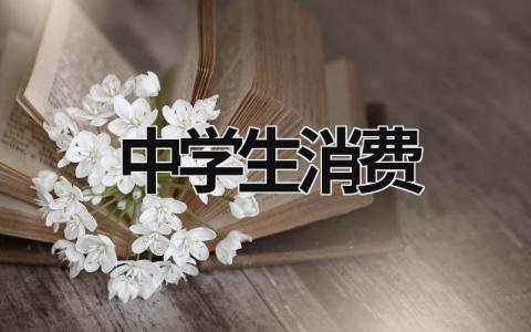 中学生消费 中学生消费观研究报告 (14篇）