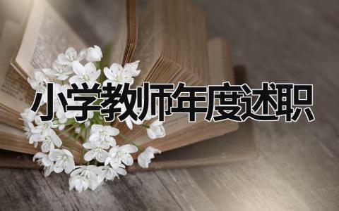 小学教师年度述职 小学教师年度述职总结 (18篇）