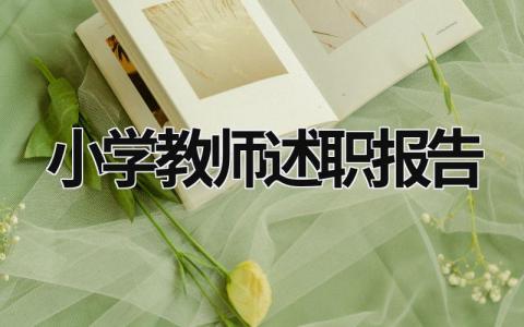 小学教师述职报告 小学教师述职报告2021最新完整版 (21篇）