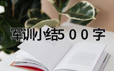 军训小结500字 个人军训小结500字 (16篇）