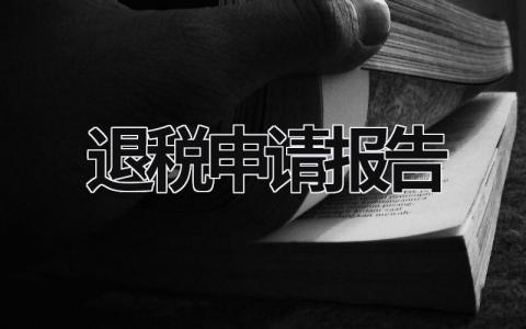 退税申请报告 退税申请报告 (10篇）