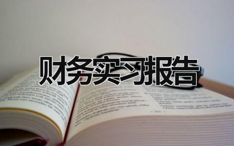 财务实习报告 会计实习报告 (16篇）