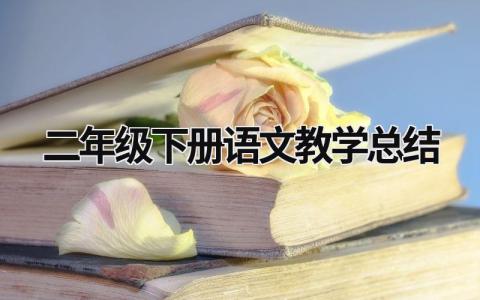 二年级下册语文教学总结 二年级下册语文教学总结班的总结怎么写 (20篇）