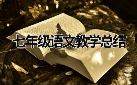 七年级语文教学总结 七年级语文教学总结一一存在的问题 (16篇）