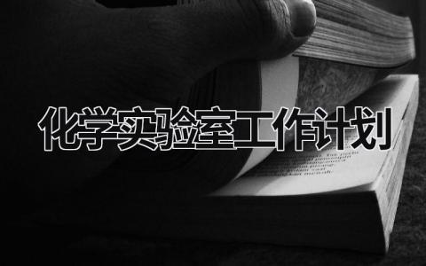 化学实验室工作计划 化学实验室工作计划上学期 (18篇）