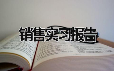 销售实习报告 销售实习周记 (16篇）