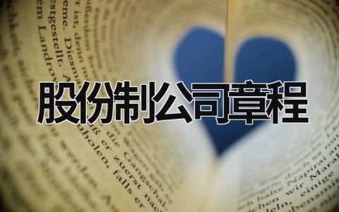 股份制公司章程 股份公司公司章程简单 (7篇）