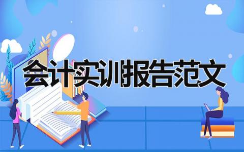 会计实训报告范文 会计实训报告范文三篇 (19篇）