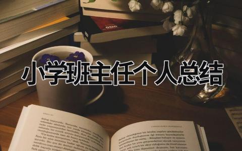 小学班主任个人总结 小学班主任个人总结年度考核 (18篇）