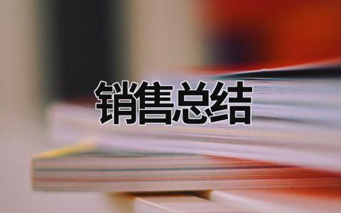 销售总结 销售总结 (20篇）