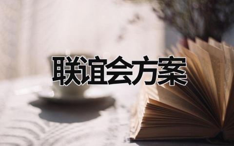 联谊会方案 联谊会方案 (20篇）