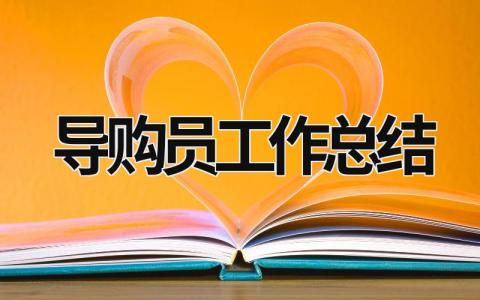 导购员工作总结 导购员工作总结简短20字 (20篇）