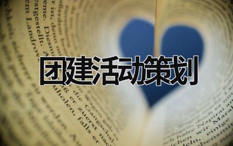 团建活动策划 团建活动策划游戏 (17篇）