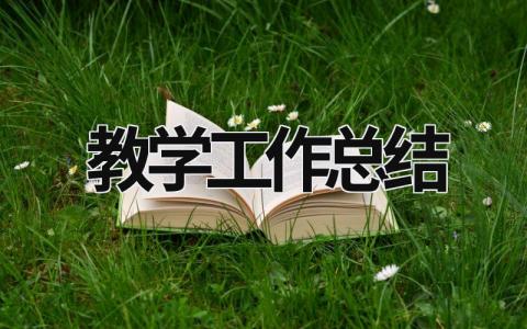 教学工作总结 教学工作总结结尾优美的句子 (21篇）