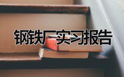 钢铁厂实习报告 钢铁厂实习报告 (20篇）