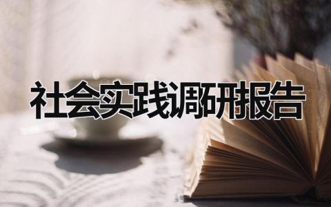 社会实践调研报告 社会实践调研报告2000字 大学生 (20篇）