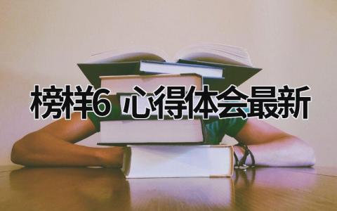 榜样6心得体会最新 榜样6心得体会最新500字 (15篇）