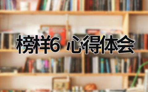 榜样6心得体会 榜样6心得体会2000字大学生 (17篇）