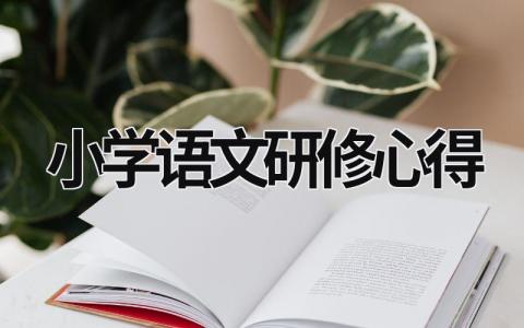 小学语文研修心得  (15篇）