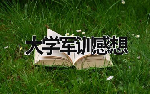 大学军训感想 大学军训感想 (20篇）