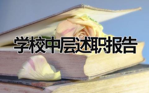 学校中层述职报告  (18篇）