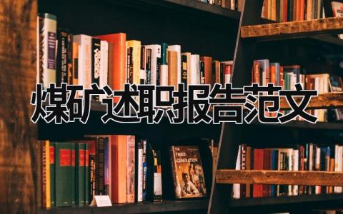 煤矿述职报告范文 煤矿职工述职报告2000字 (17篇）