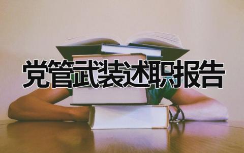 党管武装述职报告 党管武装述职报告村支书 (7篇）