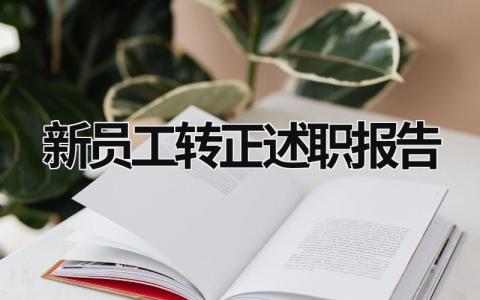 新员工转正述职报告 新员工转正述职报告简短 (17篇）