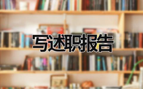 写述职报告  (20篇）
