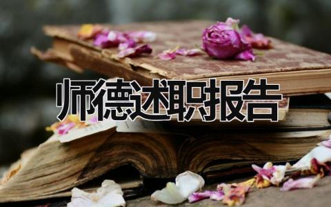 师德述职报告 师德述职报告 (15篇）