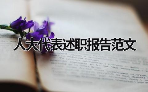 人大代表述职报告范文 社区人大代表述职报告范文 (13篇）