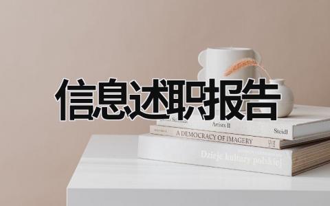 信息述职报告 信息技术述职报告 (20篇）