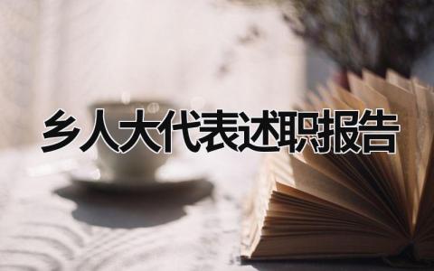 乡人大代表述职报告 乡人大代表述职报告汇报材料 (12篇）