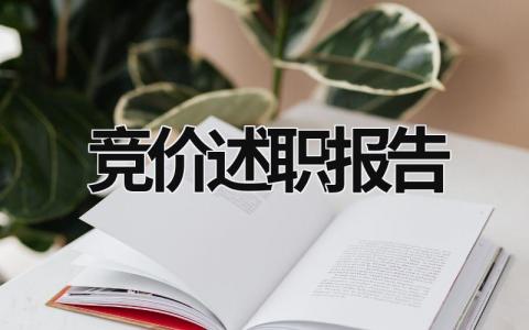 竞价述职报告 竞价述职报告怎么写 (17篇）