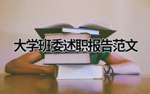 大学班委述职报告范文 大学班委述职报告范文大全 (19篇）