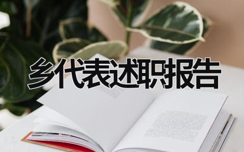 乡代表述职报告 乡代表述职报告 (19篇）